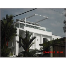Motorized Loop Blind - Roof Top Open
